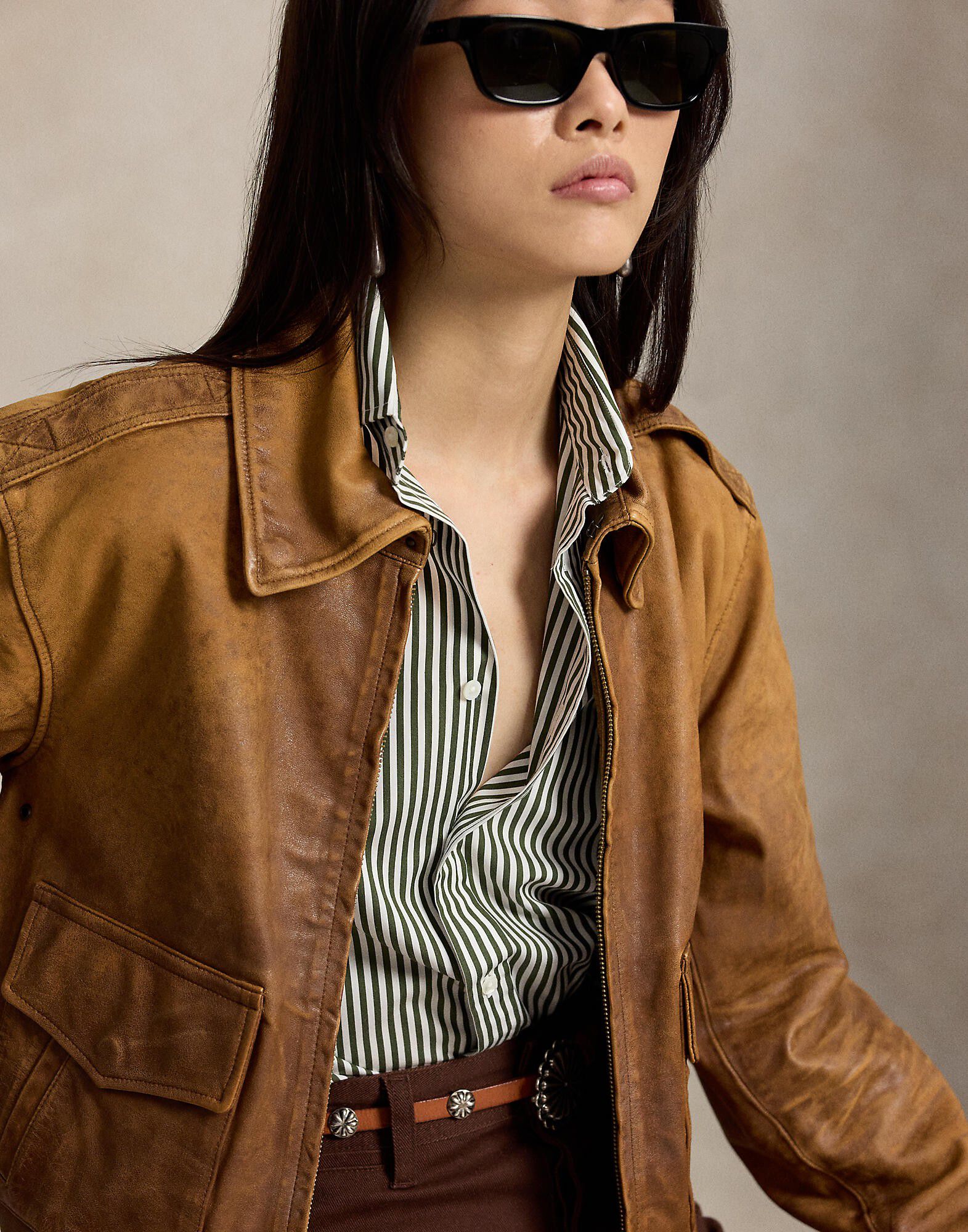 Relaxed Fit Striped Cotton Shirt