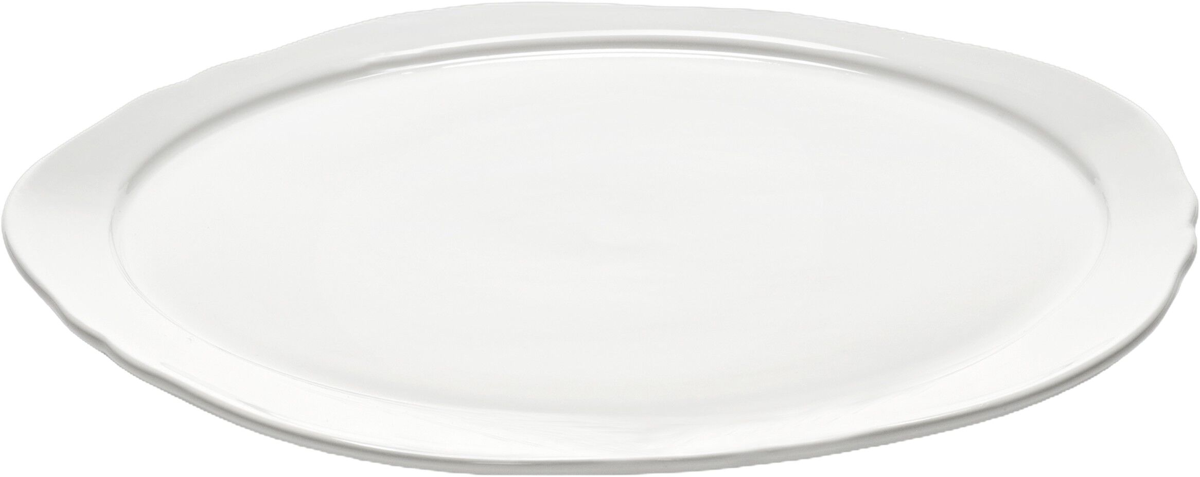 PRESENTATION PLATE WHITE SILHOUETTE