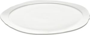 PRESENTATION PLATE WHITE SILHOUETTE