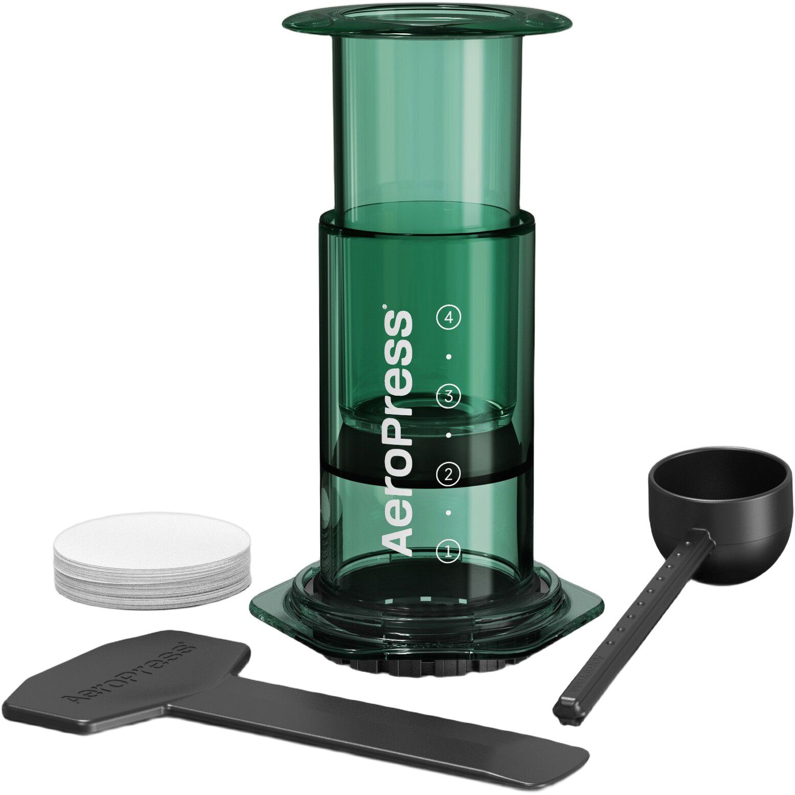 Aeropress Clear Colors Green Coffee Press