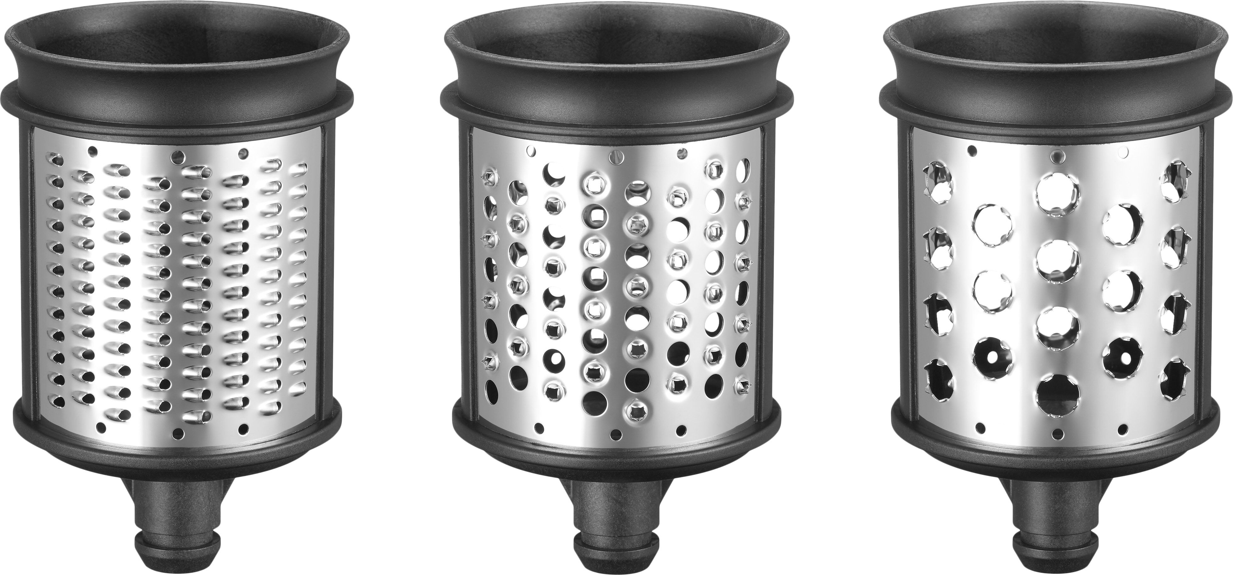 Trommelsett til kj&oslash;kkenmaskin-gr&oslash;nnsakssnitter st&aring;
