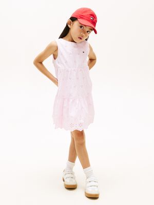 Back Bow Broderie Anglaise Dress