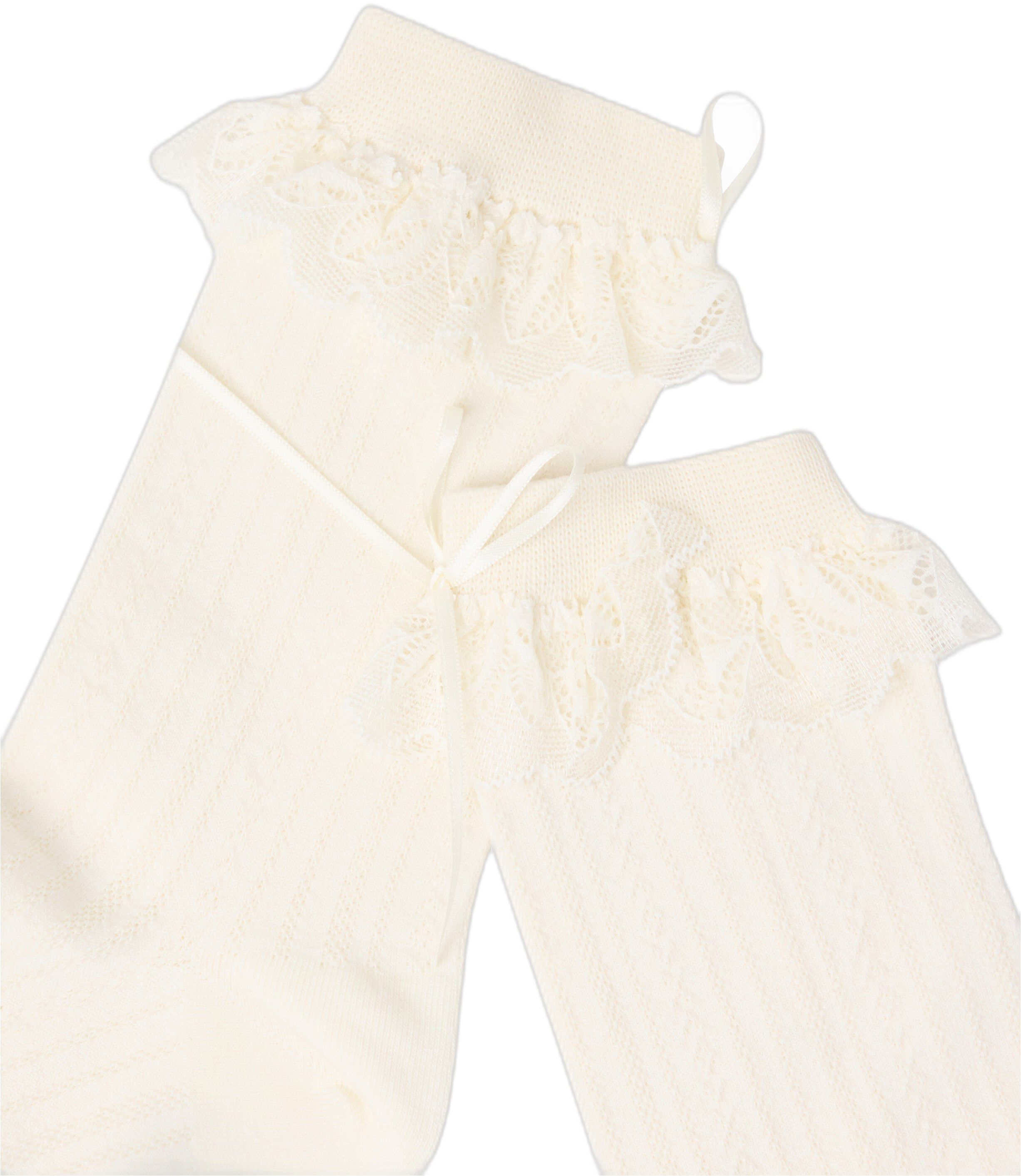 Sock lace cuff w bow