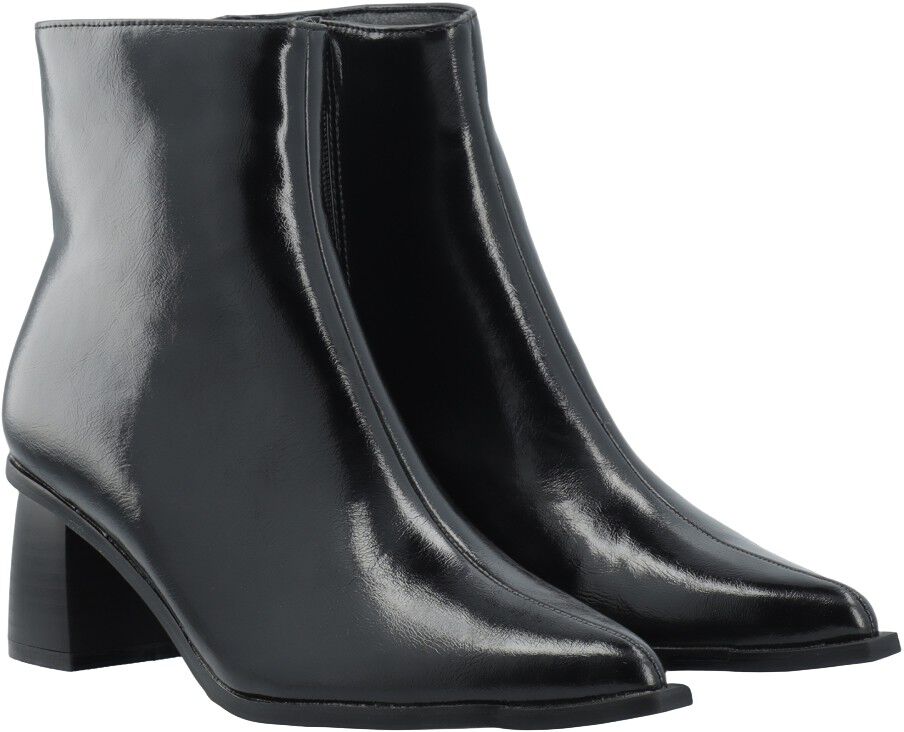 BIALEONORA Short Zip Boot Faux Leather