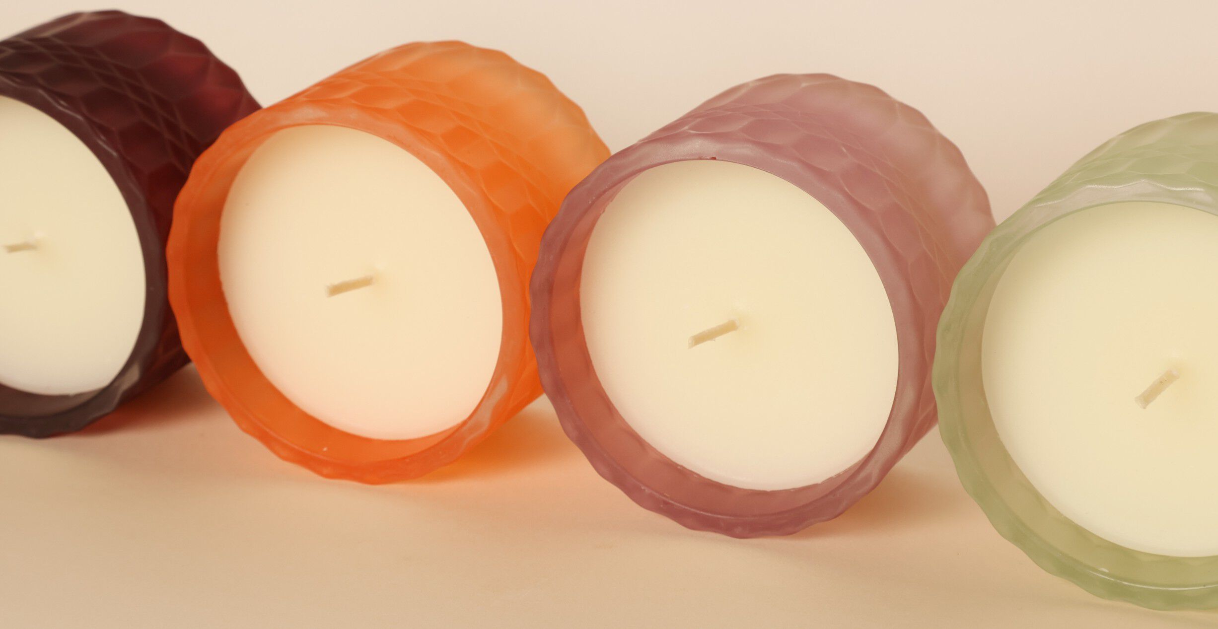 Bonbonniere, orange/pink, 8,5x&oslash;9 cm