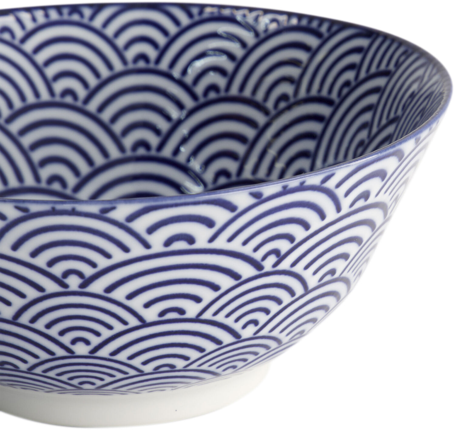 Nippon Blue Tayo Bowl 15.2x6. 7cm Wave