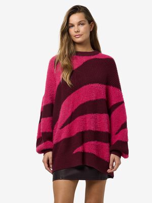NMBLAIR L/S LOOSE JACQUARD KNIT TUN