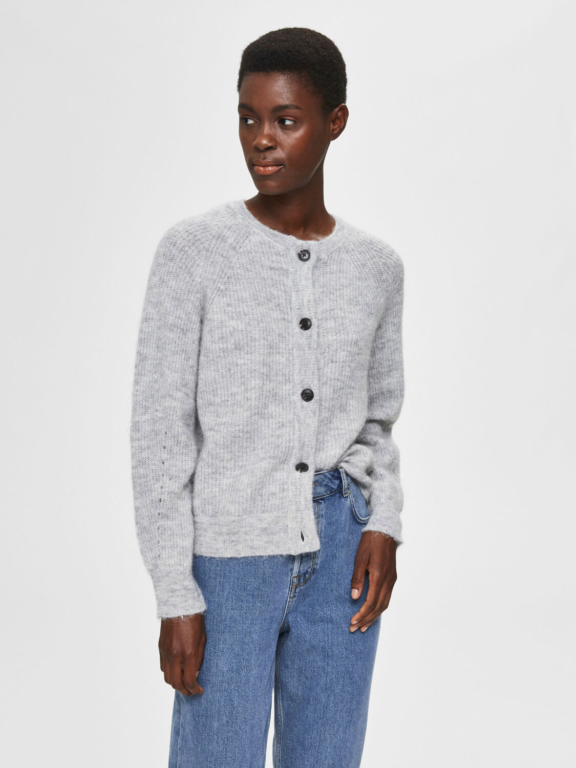 Slflulu Ls Knit Short Cardigan Noos
