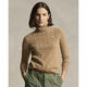 Wool-Cashmere Cable Turtleneck Sweater