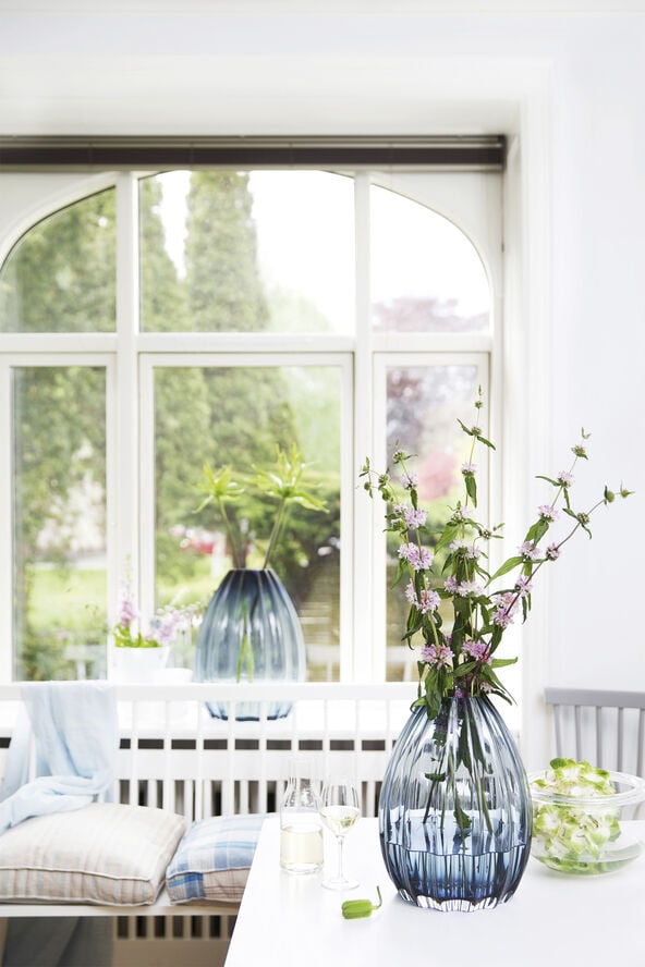 Holmegaard Vase 2Lips Blå