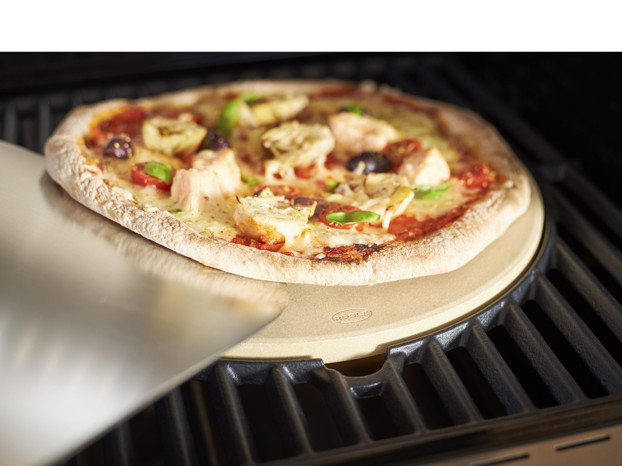 Pizzaspade 76 x 30,5 cm Aluminium/gummitre