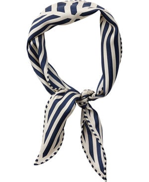 Geometric Scarf 100% Silk - 80x10cm