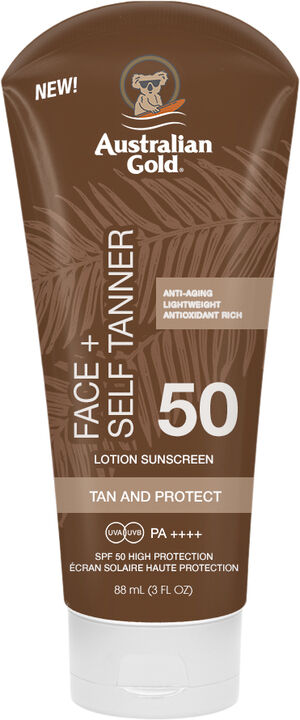 Instant Bronzer Face med selvbruner SPF 50