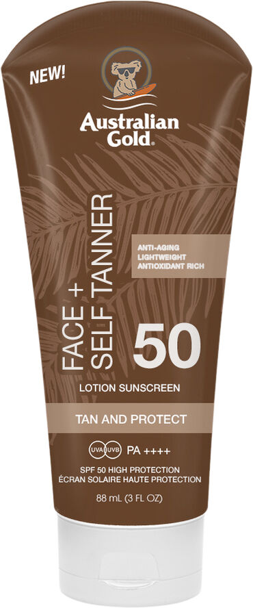 Instant Bronzer Face med selvbruner SPF 50