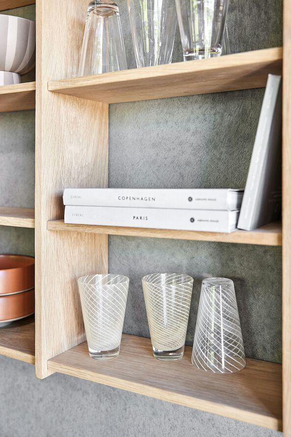 Yuka Groove Glas - Pakke med 2