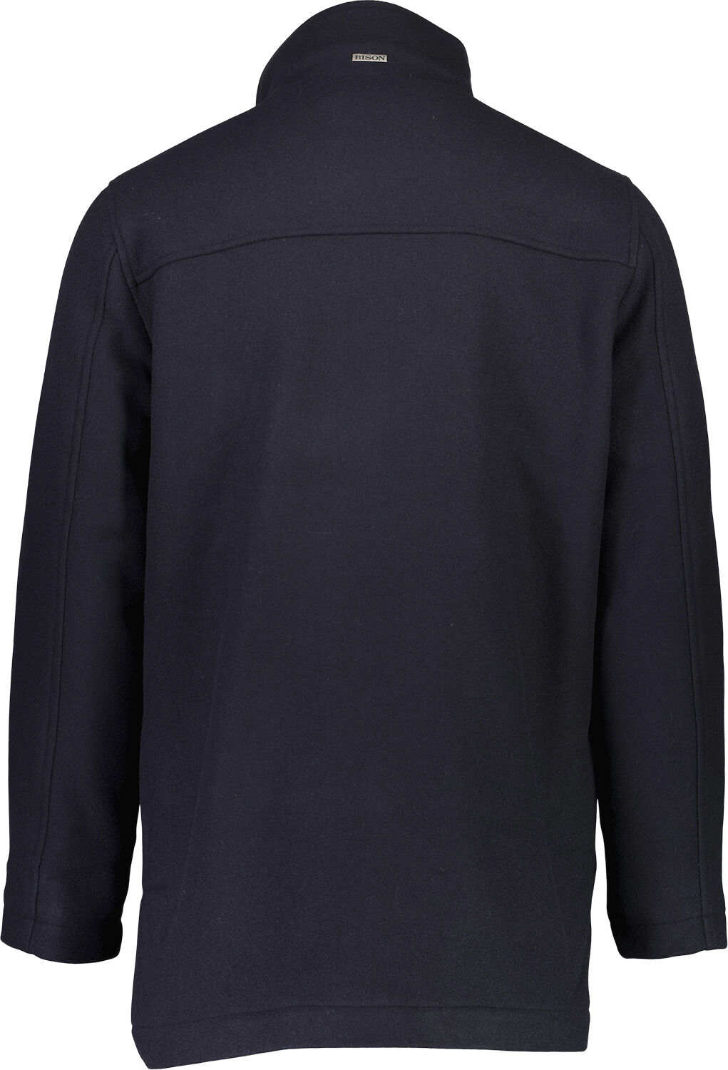 Relaxed-fit wool car coat