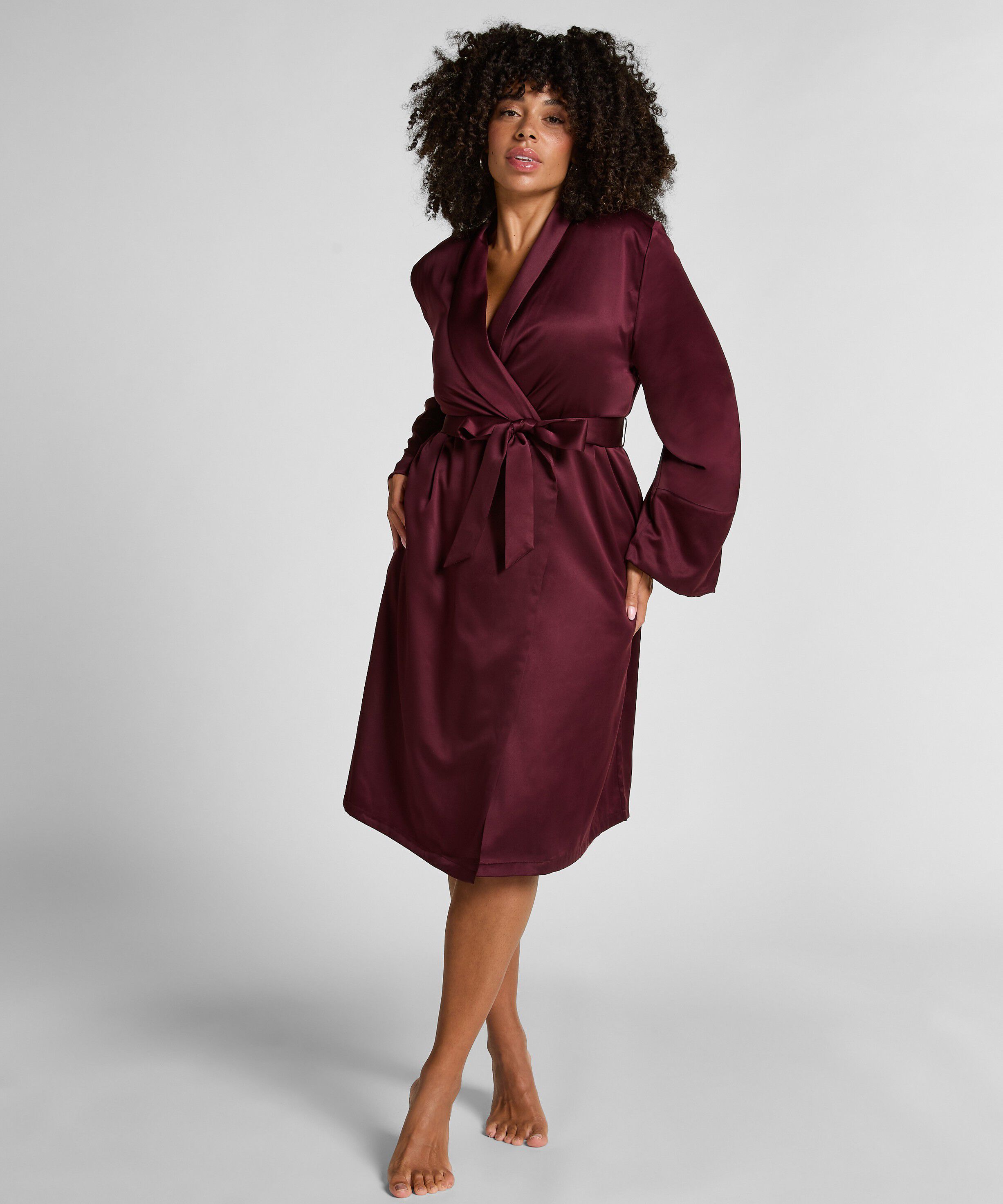 Satin Fleece Bathrobe