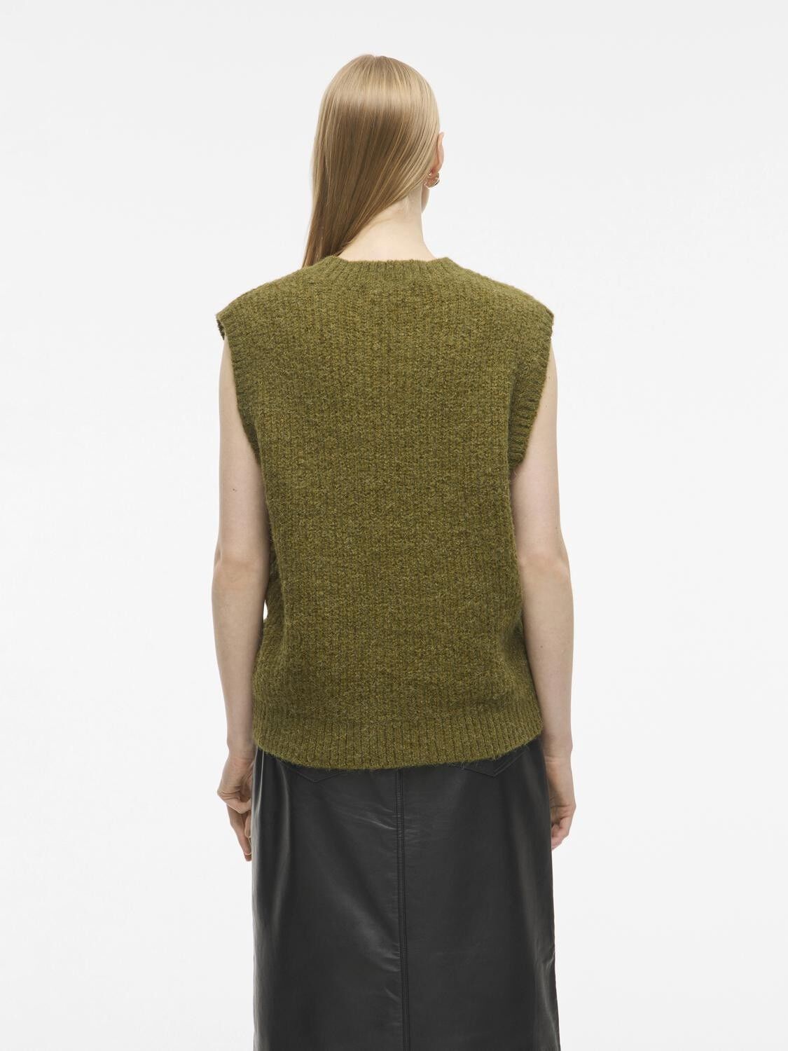 Routhelma O-Neck Knitted Vest