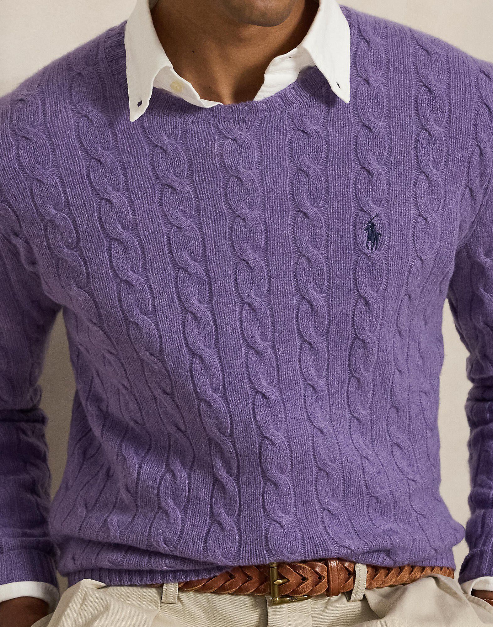 Cable-Knit Wool-Cashmere Sweater