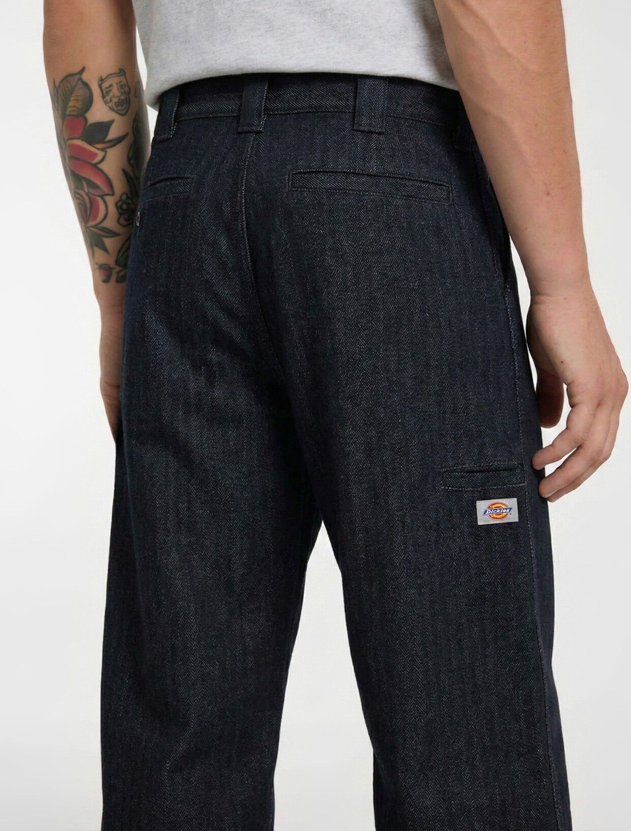 SELVEDGE HERRINGBONE DENIM WORK PANT