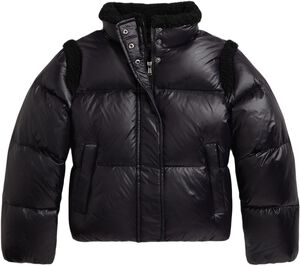 Teddy Fleece–Trim Down Boxy Jacket TEENS