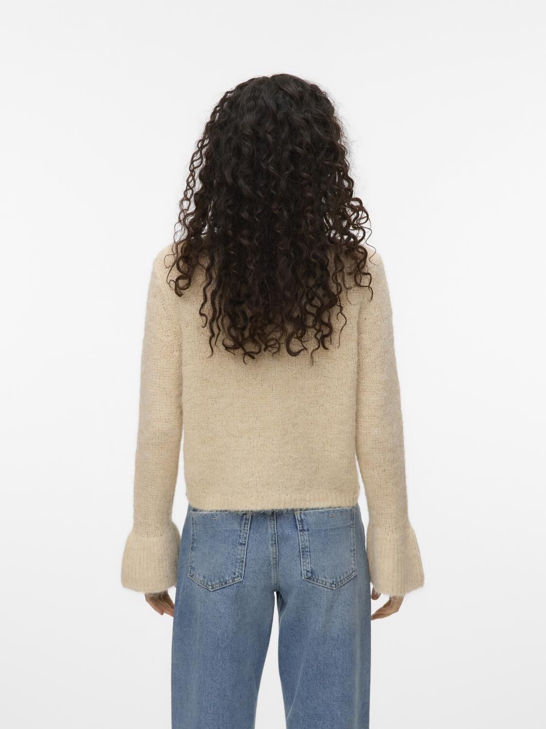 AWLEAH LORI LS O-NECK KNIT CARDIGAN