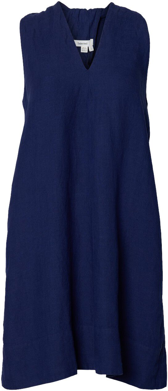 Slflinna Relaxed Short Linen Dress