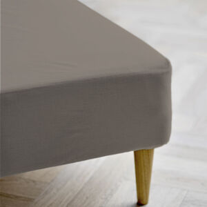 Formsydd laken 140 x 200 x 30 cm Calm Taupe 100% bomull, øko