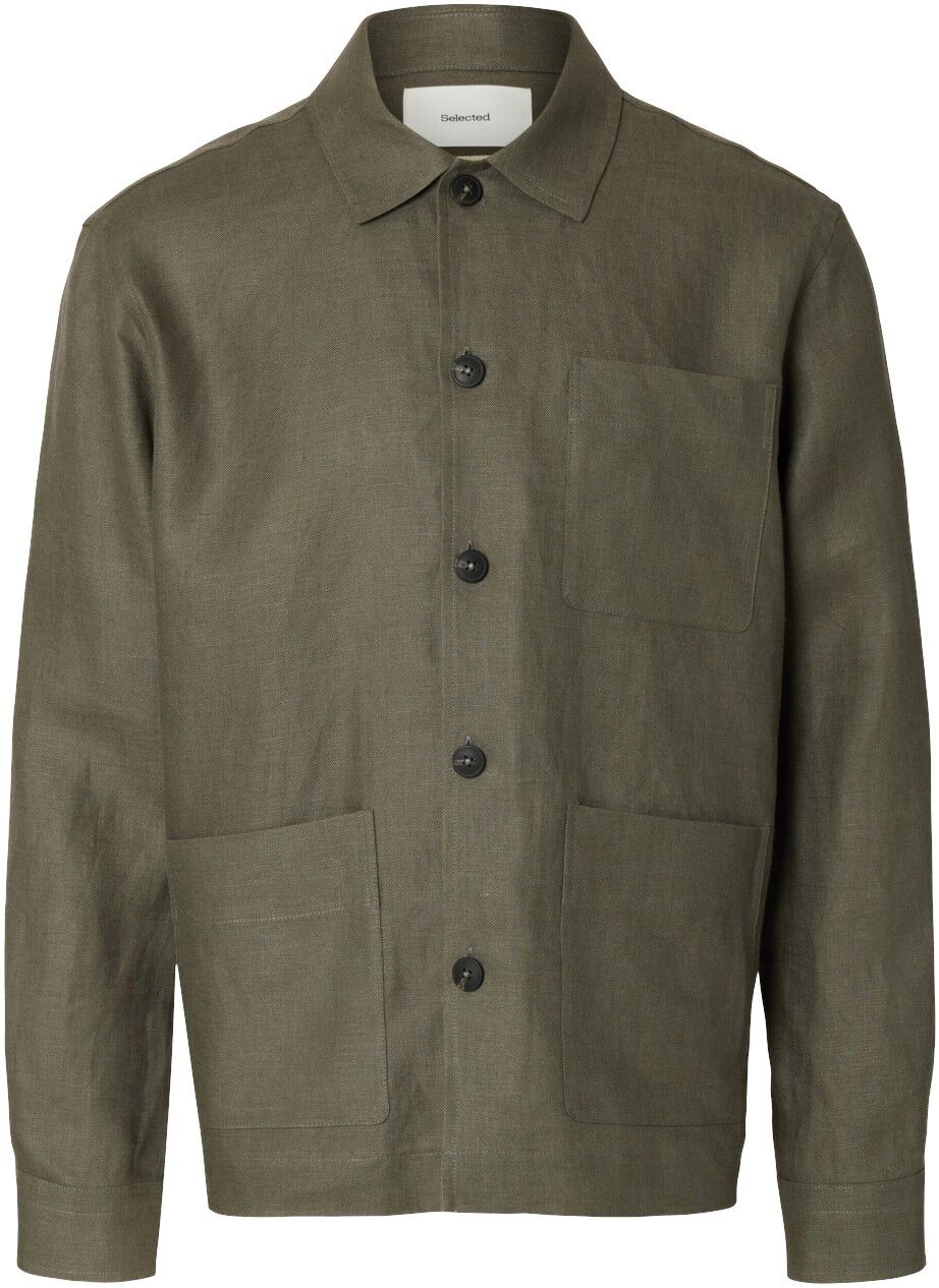 Slhregbaird Linen Overshirt Resort