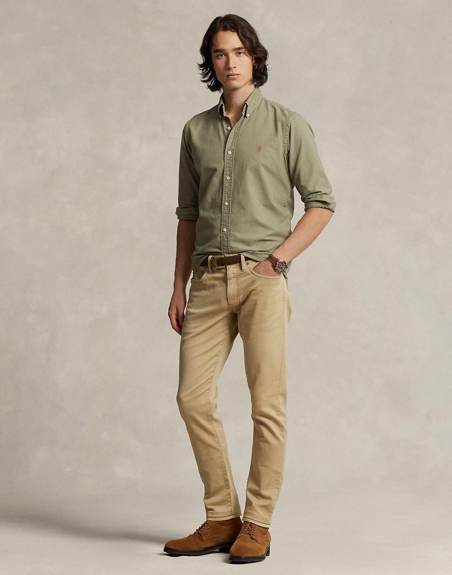 Custom Fit Garment-Dyed Oxford Shirt