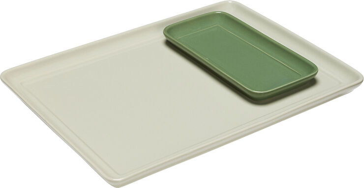 Amare Bakke Sand/Grøn sæt af 2