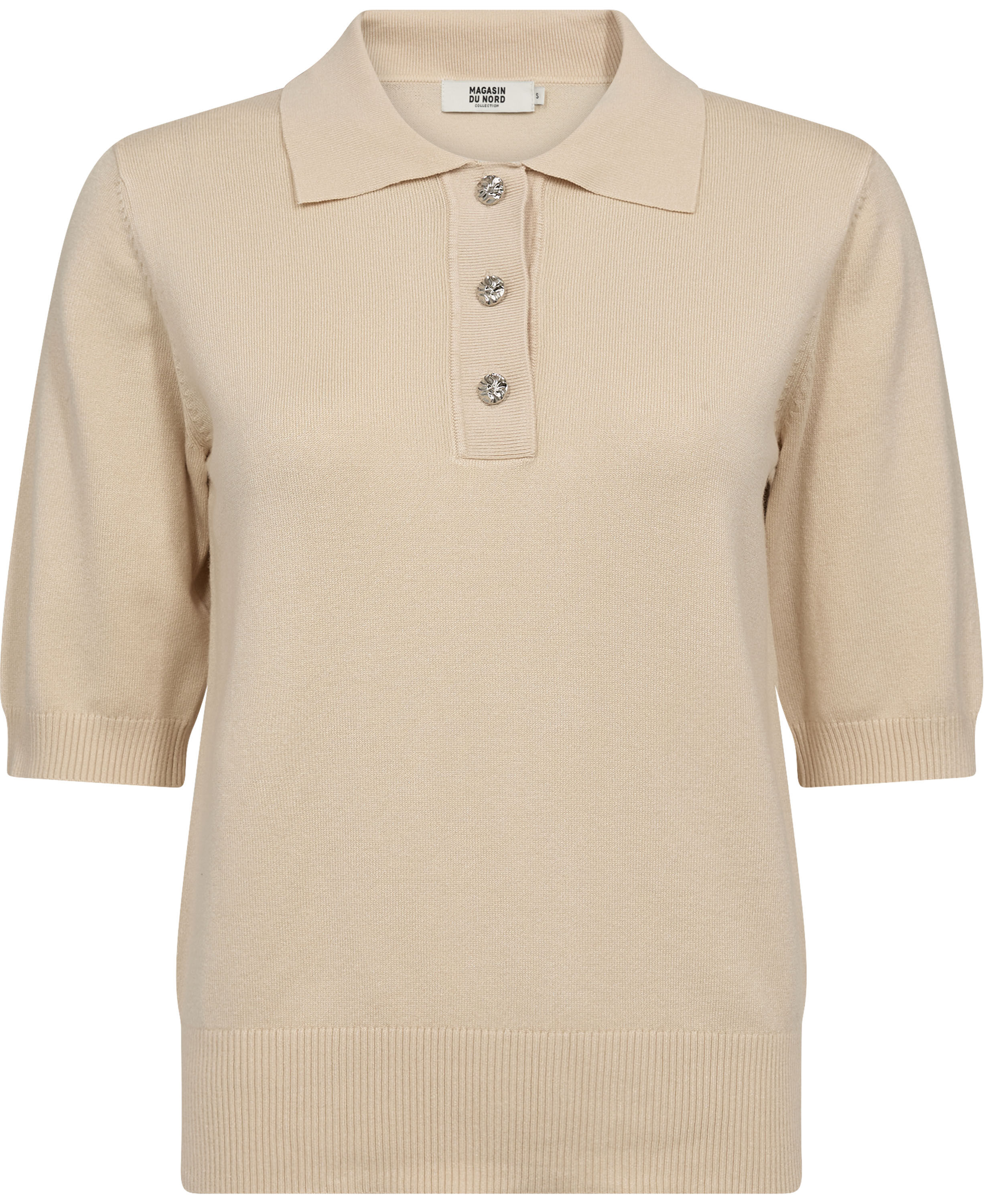 Frigga 11 Kort&aelig;rmede strik polo - Viscose LENZINGECOVERO