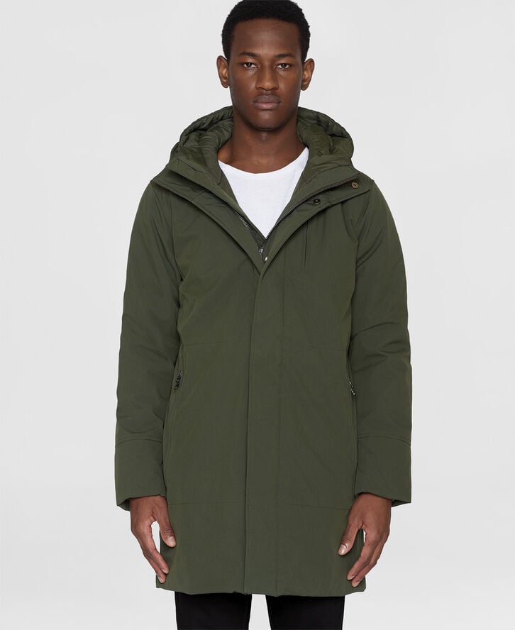 Long soft shell jacket CLIMATE SHELL - GRS/Vegan