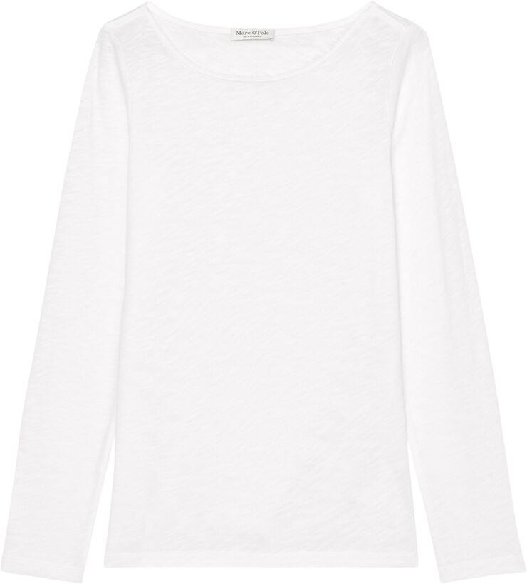 T-shirt, long sleeve, boat neck