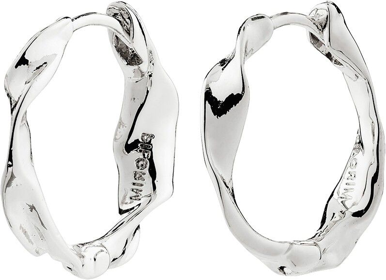 HERE hoop earrings silver-plated