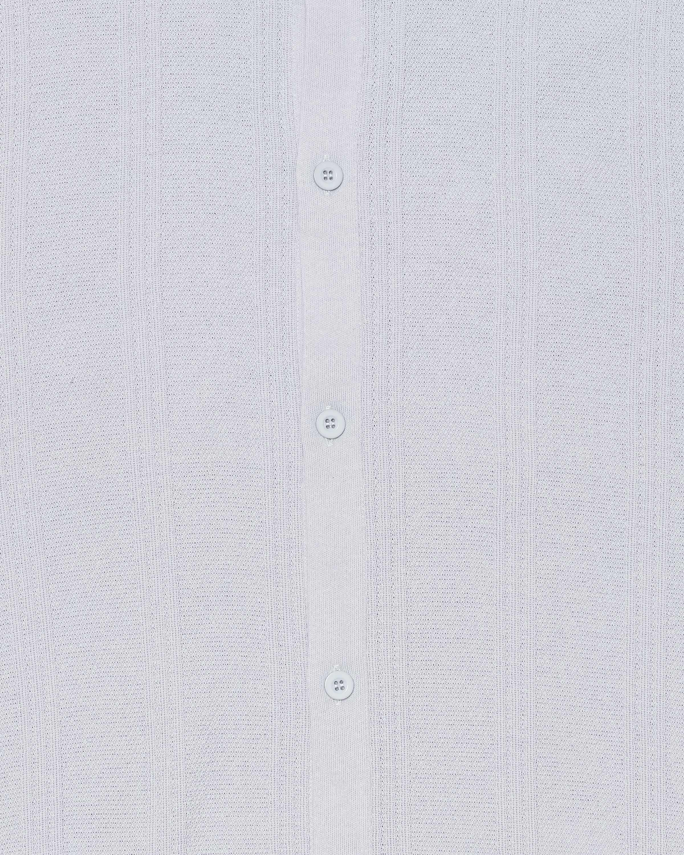 Luis Buttoned Polo-Grey