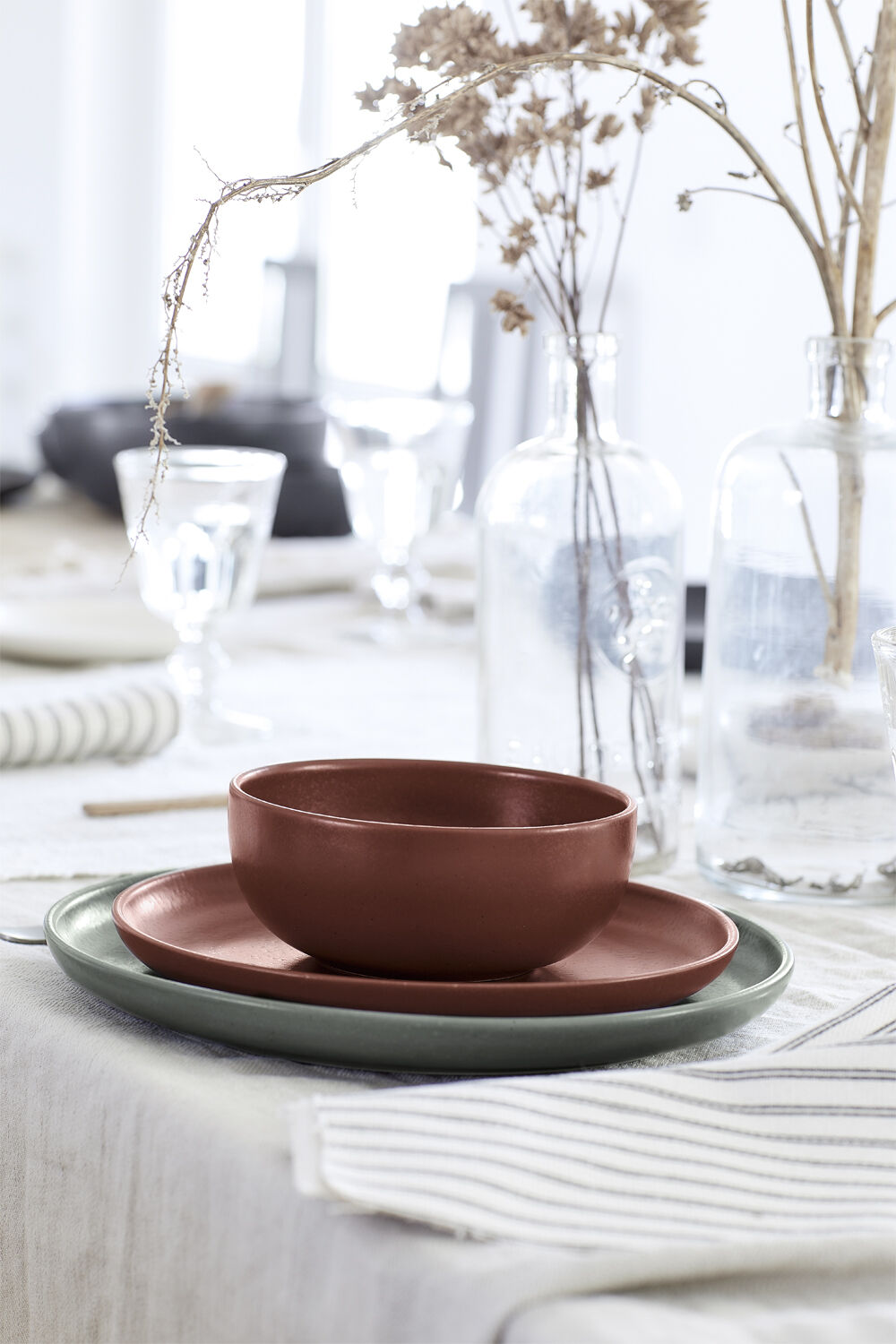 "Tallrik flat Pacifica 23 cm Artichoke Keramik"