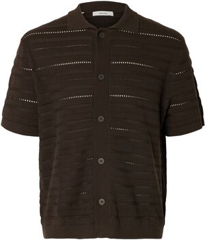 SLHPALLE SS KNIT POLO CARDIGAN