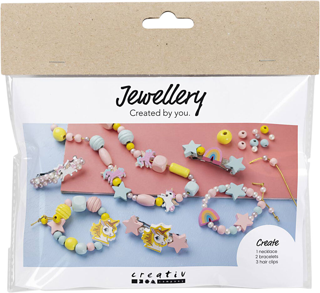 Mini DIY Kit Smykker, Halsk&aelig;de, armb&aring;nd, h&aring;rpynt