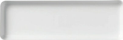 Hvid riflet 36 cm. fad