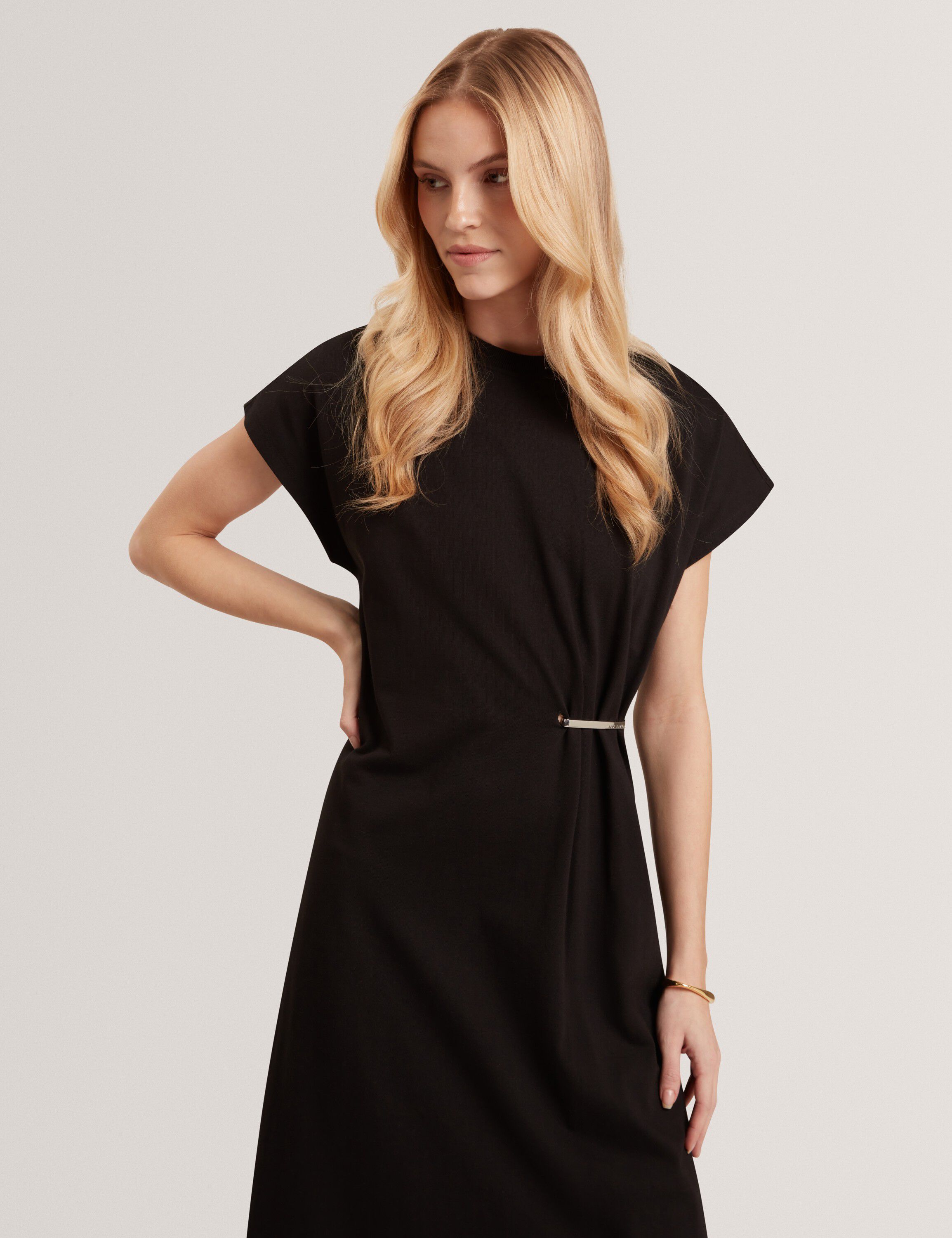 HESSIE T-Shirt Dress With Metal Tri