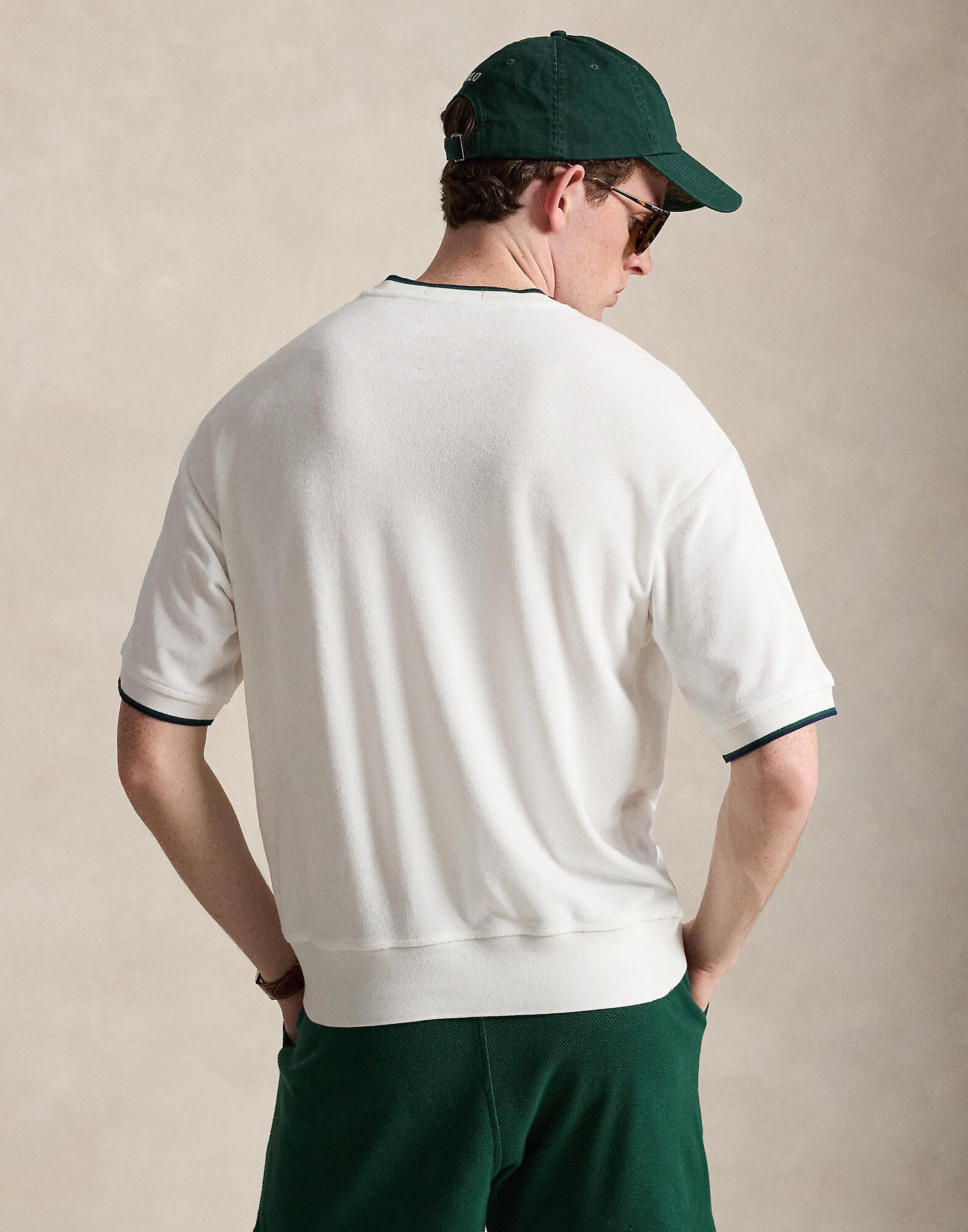 Relaxed Terry Short-Sleeve Sweatshirt