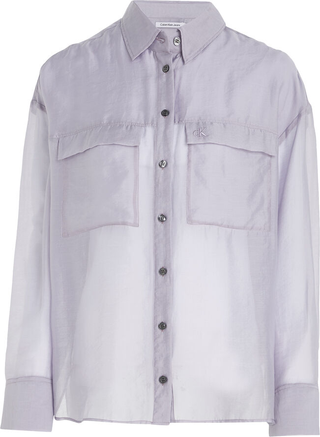 Sheer long sleeve shirt