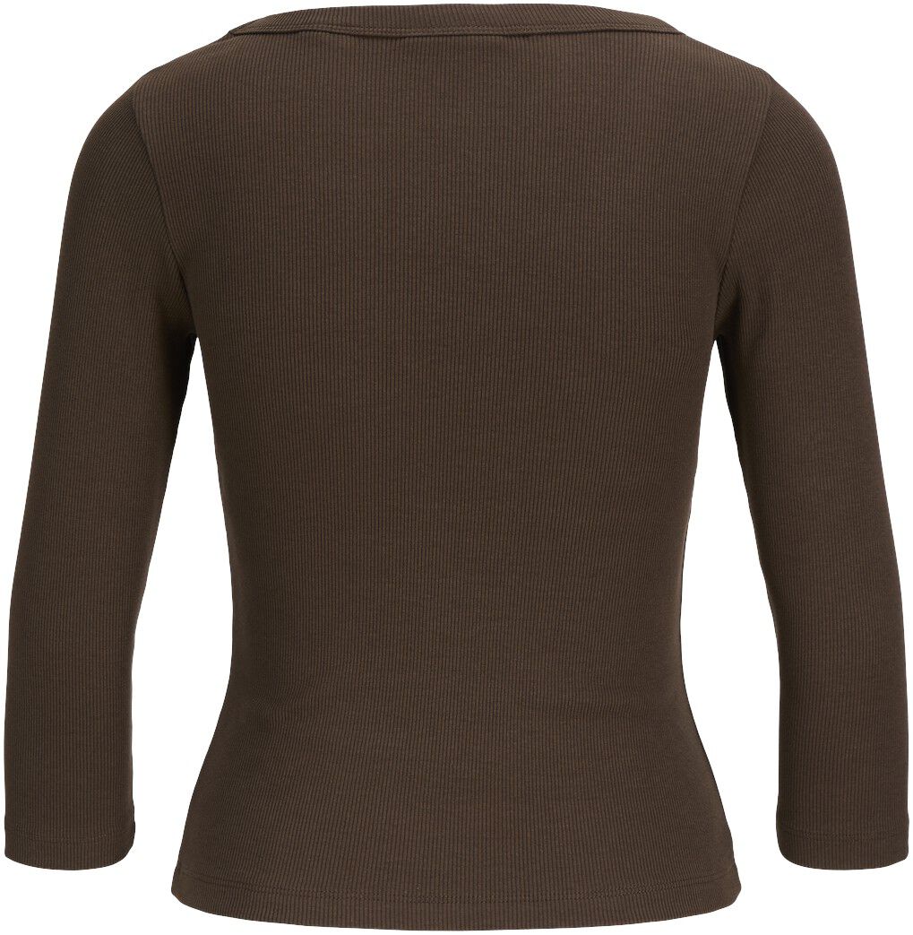 Jxfifi Str 3/4 V-Neck Rib Top Jrs
