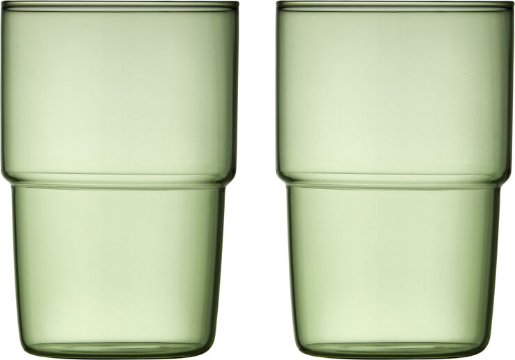 Drikkeglass Torino 40 cl 2 stk. Grønn