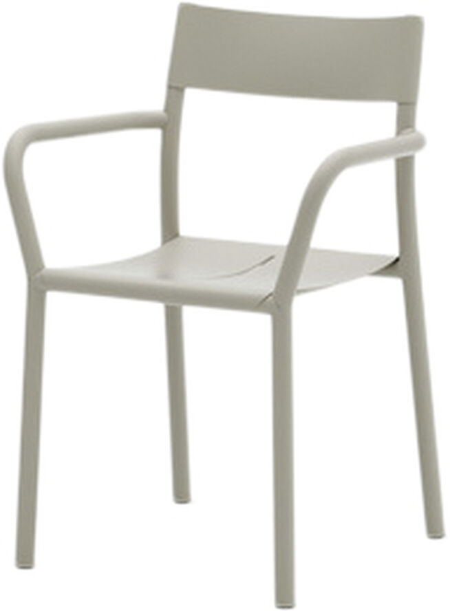 May Armchair, Outdoor, Steel, Light Grey