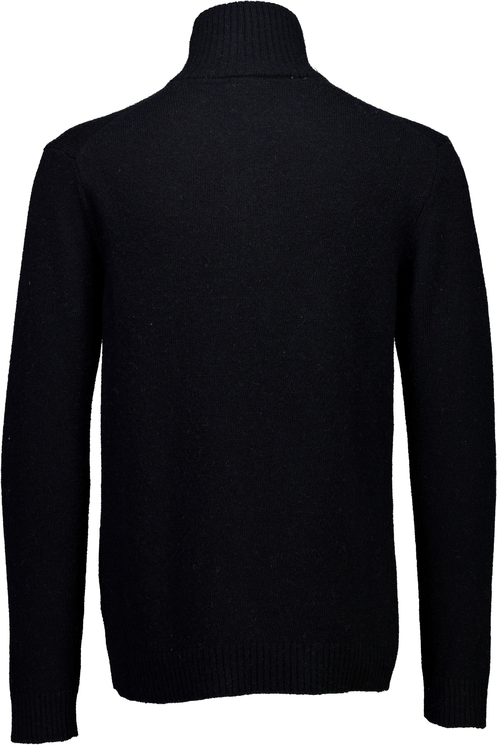 Lambswool half zip knit