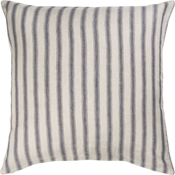 Pude natur m/grå striber
