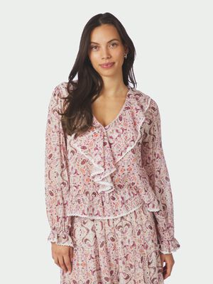 Ajda Paisley Dance Blouse
