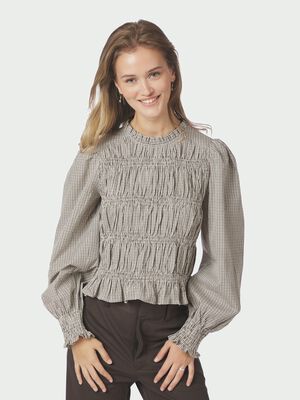 Marcia Check Blouse